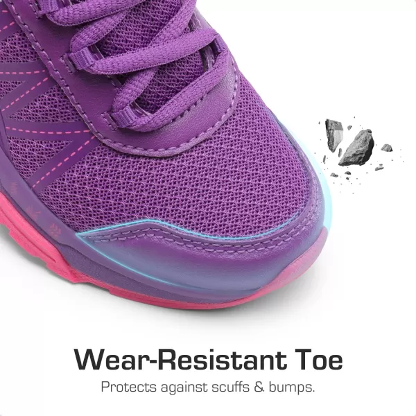 imageDREAM PAIRS Boys Girls Shoes Kids Tennis Athletic Running AntiSlip Walking Lightweight Sneakers for LittleBig KidPurple