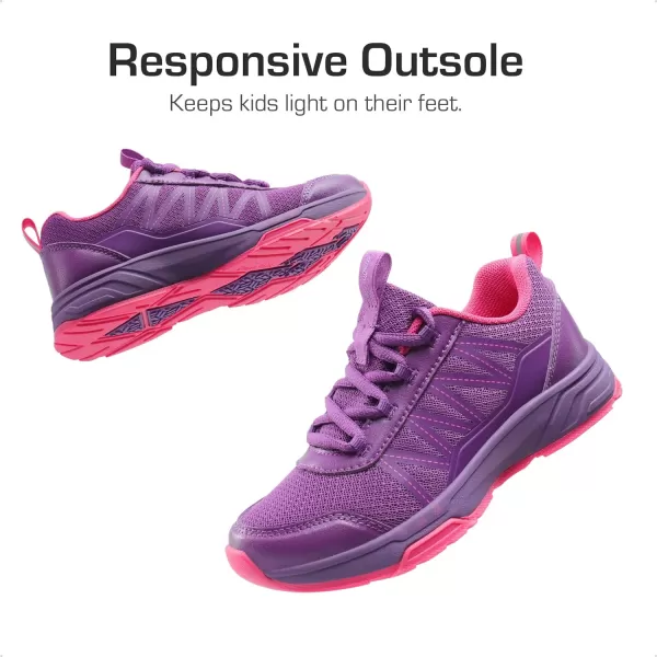 imageDREAM PAIRS Boys Girls Shoes Kids Tennis Athletic Running AntiSlip Walking Lightweight Sneakers for LittleBig KidPurple