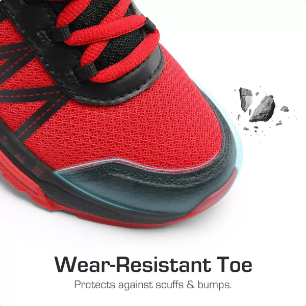 imageDREAM PAIRS Boys Girls Shoes Kids Tennis Athletic Running AntiSlip Walking Lightweight Sneakers for LittleBig KidRedBlack