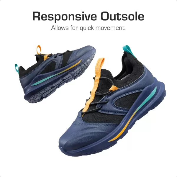 imageDREAM PAIRS Boys Girls Shoes Kids Tennis Athletic Running Walking Lightweight Slip on Sneakers Durastep Series for LittleBig KidNavy
