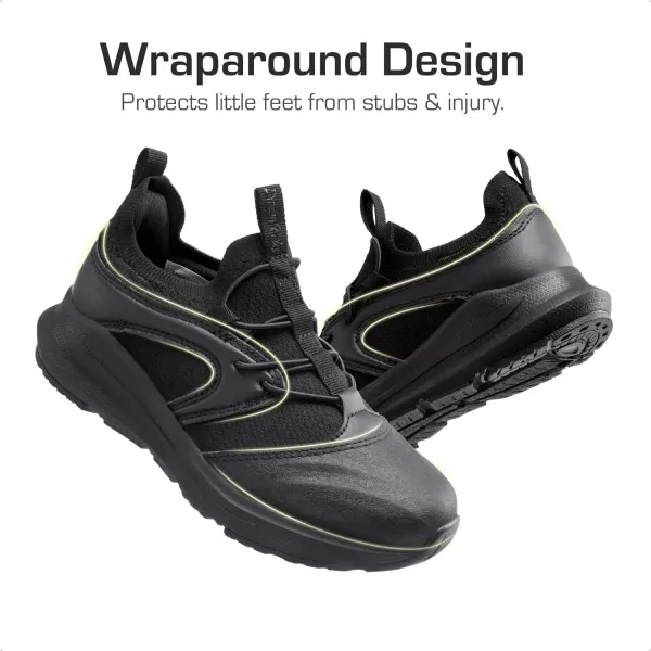 imageDREAM PAIRS Boys Girls Shoes Kids Tennis Athletic Running Walking Lightweight Slip on Sneakers for LittleBig KidBlack
