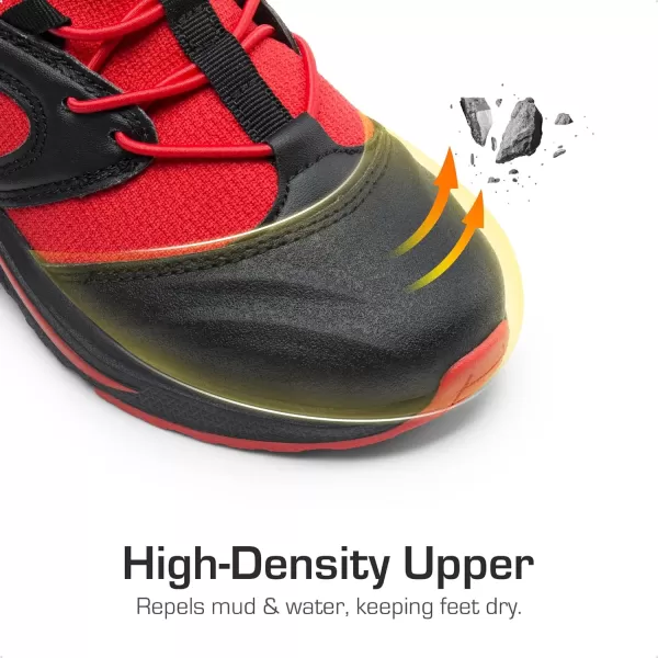 imageDREAM PAIRS Boys Girls Shoes Kids Tennis Athletic Running Walking Lightweight Slip on Sneakers for LittleBig KidRedBlack