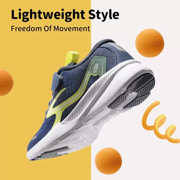 imageDREAM PAIRS Boys Girls Shoes Kids Tennis Running Sports Athletic SneakersNavyYellow