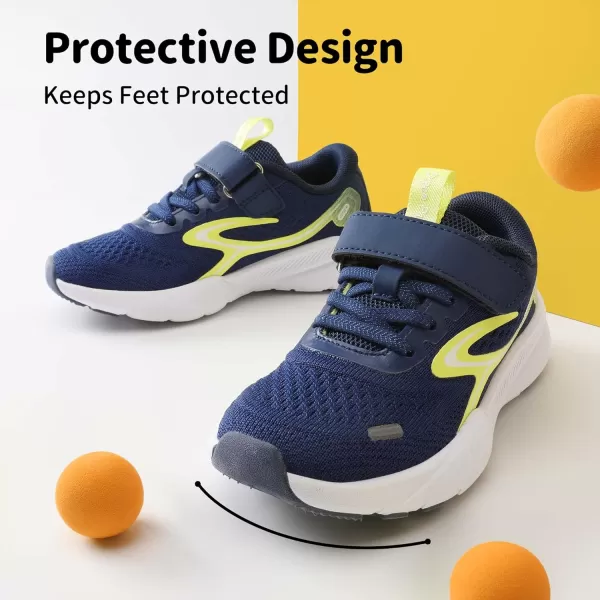 imageDREAM PAIRS Boys Girls Shoes Kids Tennis Running Sports Athletic SneakersNavyYellow