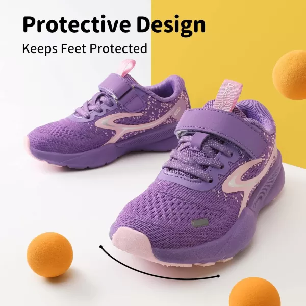 imageDREAM PAIRS Boys Girls Shoes Kids Tennis Running Sports Athletic SneakersPurplePink