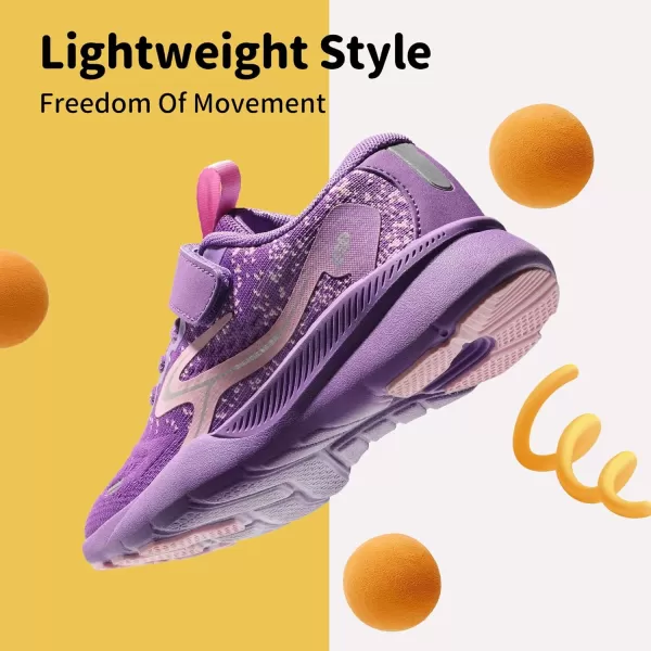 imageDREAM PAIRS Boys Girls Shoes Kids Tennis Running Sports Athletic SneakersPurplePink