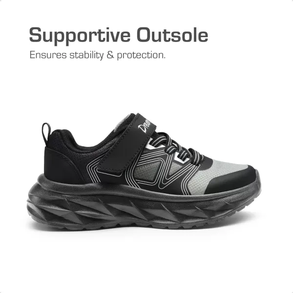 imageDREAM PAIRS Boys Girls Shoes Kids Tennis Sneakers Athletic Lightweight Shoes for LittleBig KidsBlack