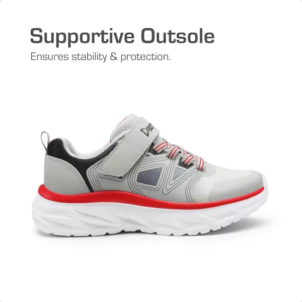 imageDREAM PAIRS Boys Girls Shoes Kids Tennis Sneakers Athletic Lightweight Shoes for LittleBig KidsGrey