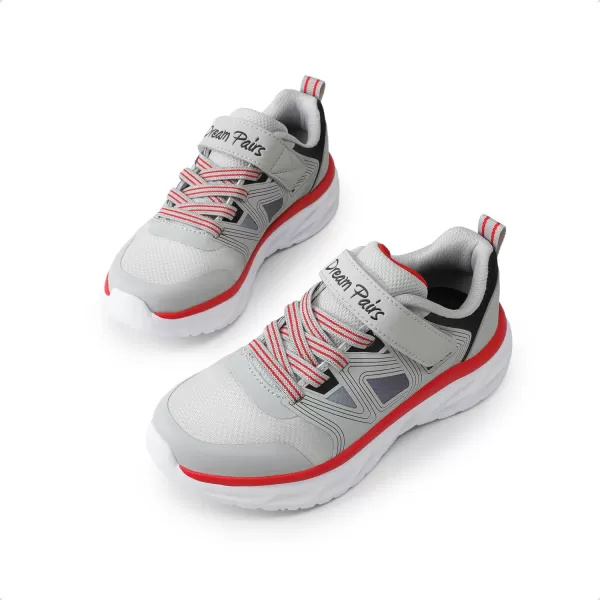 imageDREAM PAIRS Boys Girls Shoes Kids Tennis Sneakers Athletic Lightweight Shoes for LittleBig KidsGrey