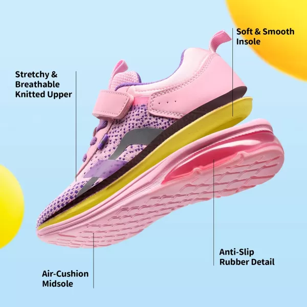 imageDREAM PAIRS Boys Girls Shoes Little Big Kids Tennis Running Athletic School SneakersPink