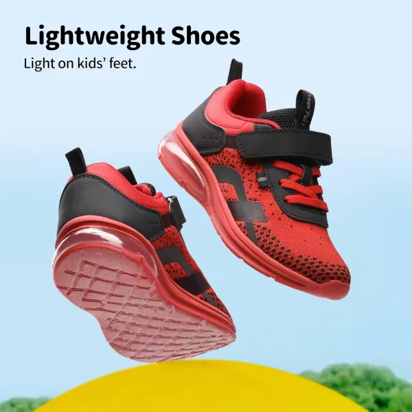 imageDREAM PAIRS Boys Girls Shoes Little Big Kids Tennis Running Athletic School SneakersRedBlack
