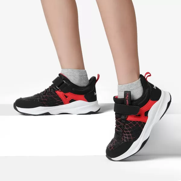 imageDREAM PAIRS Boys Girls Shoes Little Big Kids Tennis Running Athletic Sports SneakersBlackRed