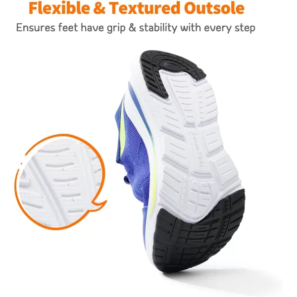 imageDREAM PAIRS Boys Girls Slip on Shoes Kids Tennis Running Breathable Athletic Walking Sneakers for Little KidBig KidRoyal Blue