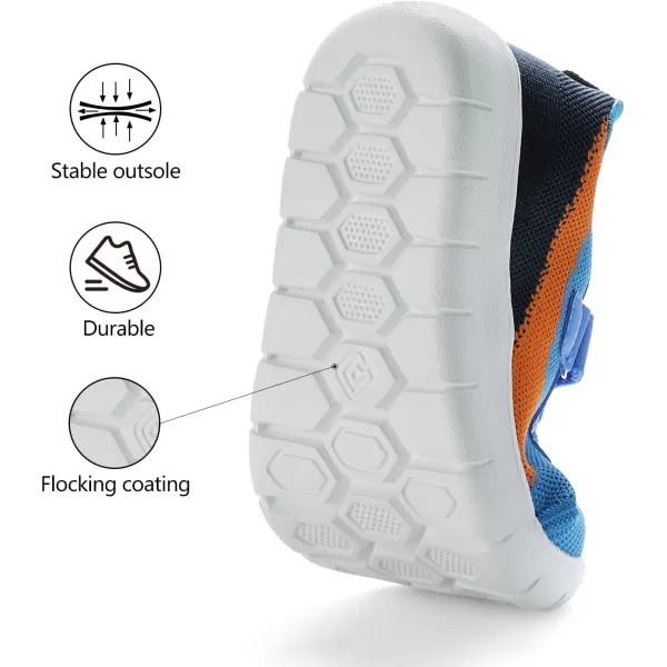 imageDREAM PAIRS Boys Girls Sneaker Athletic Tennis Running ShoesBlueNavyOrange