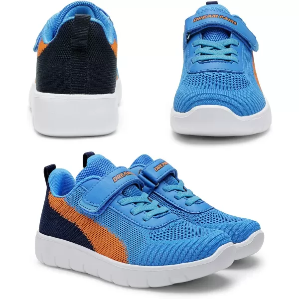 imageDREAM PAIRS Boys Girls Sneaker Athletic Tennis Running ShoesBlueNavyOrange
