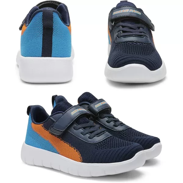 imageDREAM PAIRS Boys Girls Sneaker Athletic Tennis Running ShoesNavyBlueOrange