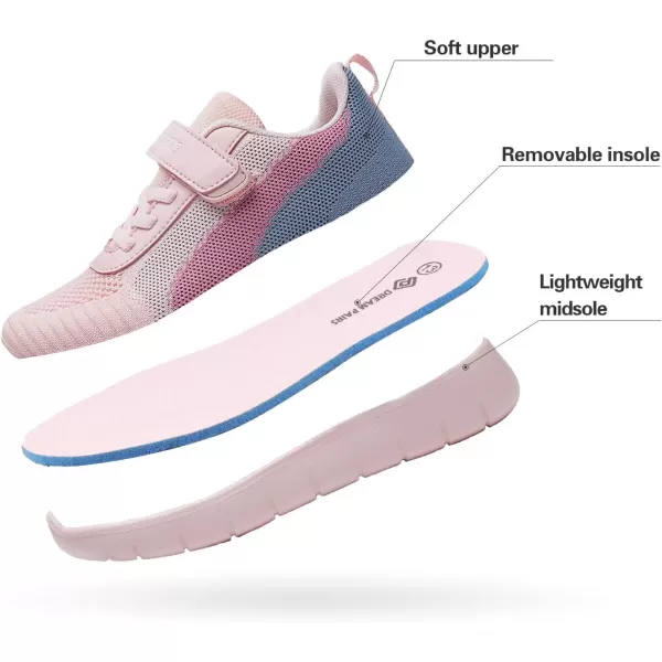 imageDREAM PAIRS Boys Girls Sneaker Athletic Tennis Running ShoesPinkGreyBlue