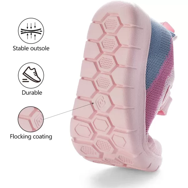 imageDREAM PAIRS Boys Girls Sneaker Athletic Tennis Running ShoesPinkGreyBlue