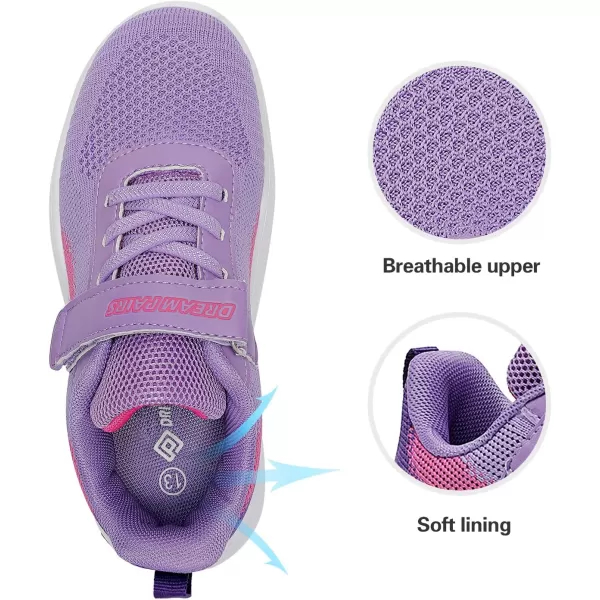 imageDREAM PAIRS Boys Girls Sneaker Athletic Tennis Running ShoesPurpleFuchsia