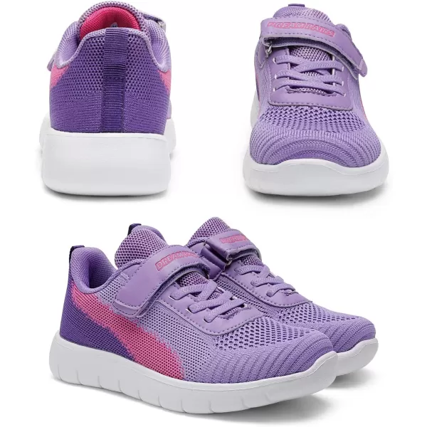 imageDREAM PAIRS Boys Girls Sneaker Athletic Tennis Running ShoesPurpleFuchsia