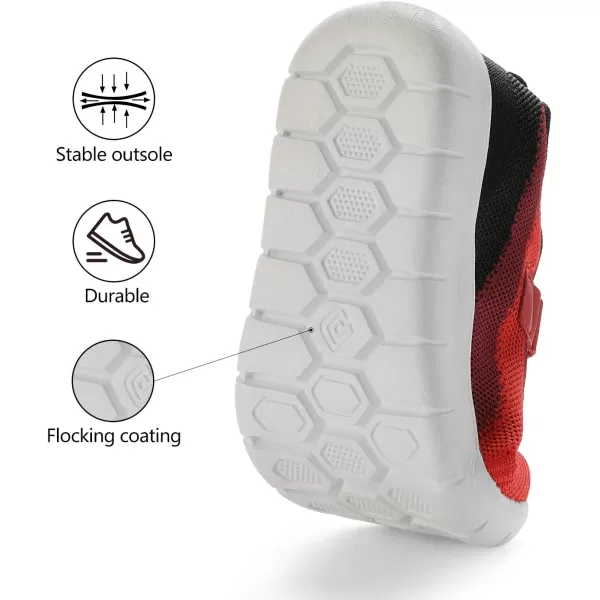 imageDREAM PAIRS Boys Girls Sneaker Athletic Tennis Running ShoesRedBlack