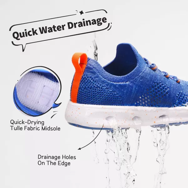 imageDREAM PAIRS Boys Girls Sneakers Kids Slipon Quick Dry Lightweight Aqua Water ShoesRoyal Blue