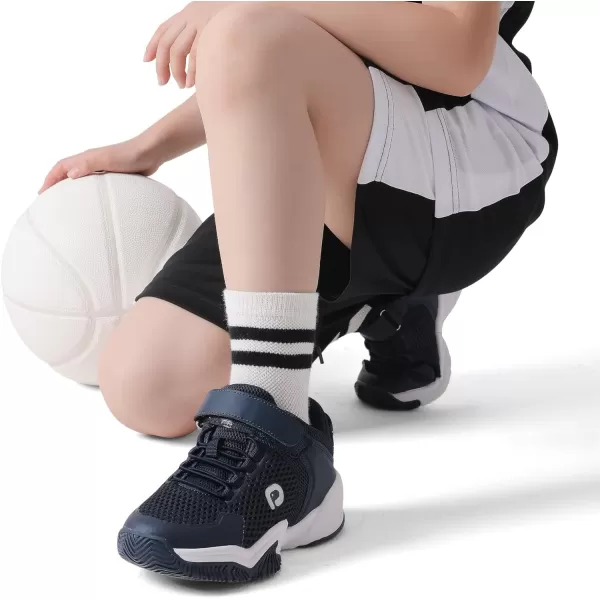 imageDREAM PAIRS Boys Girls Sneakers Sports Athletic Breathable Shoes Little KidBig KidNavy