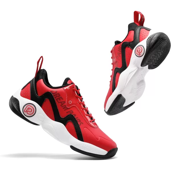 imageDREAM PAIRS Boys Girls Sneakers Sports Athletic Shoes Little KidBig KidRedBlack