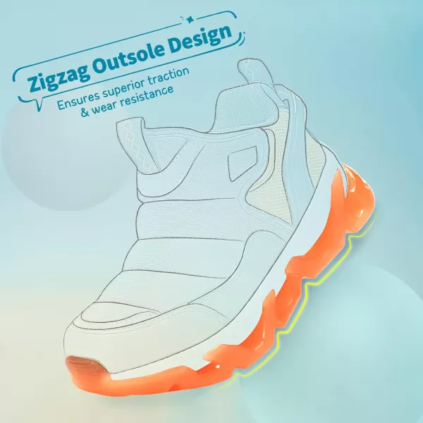 imageDREAM PAIRS Boys Girls Sneakers ToddlerLittle Kids Athletic Running Tennis Shoes Fashion BootGreyOrange