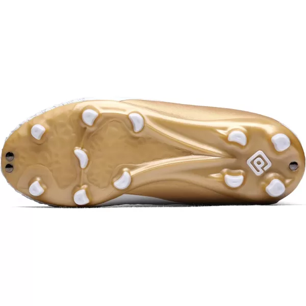 imageDREAM PAIRS Boys Girls Soccer Football Cleats ShoesToddlerLittle KidBig KidGold White