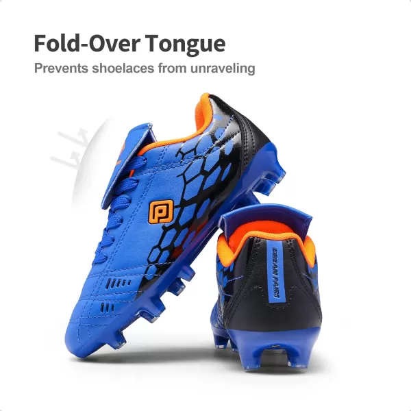 imageDREAM PAIRS Boys Girls Soccer Football Cleats ShoesToddlerLittle KidBig KidRoyalBlueOrange