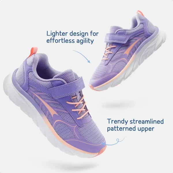 imageDREAM PAIRS Boys Girls Tennis Running Shoes Kids Breathable Athletic Sports Gym Sneakers for LittleBig KidPurplePink