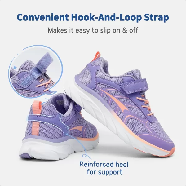 imageDREAM PAIRS Boys Girls Tennis Running Shoes Kids Breathable Athletic Sports Gym Sneakers for LittleBig KidPurplePink