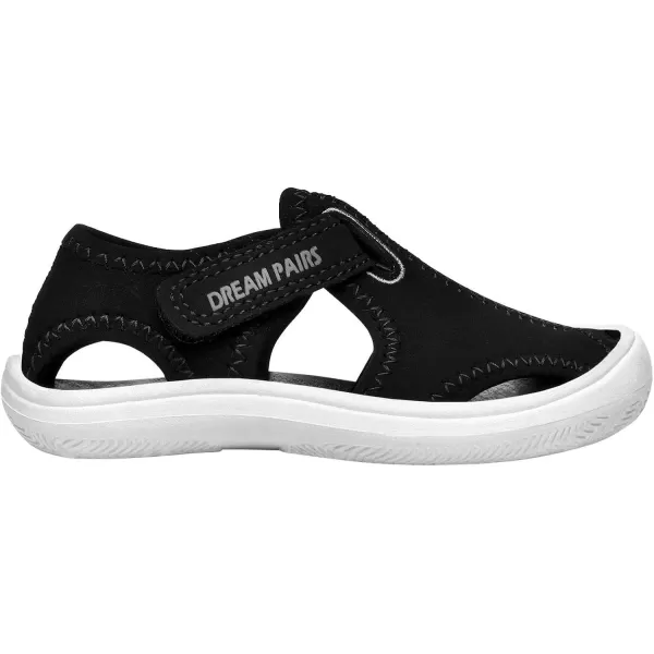 imageDREAM PAIRS Boys Girls ToddlerLittle Kid Closed Toe Summer Sandals Water ShoesBlack