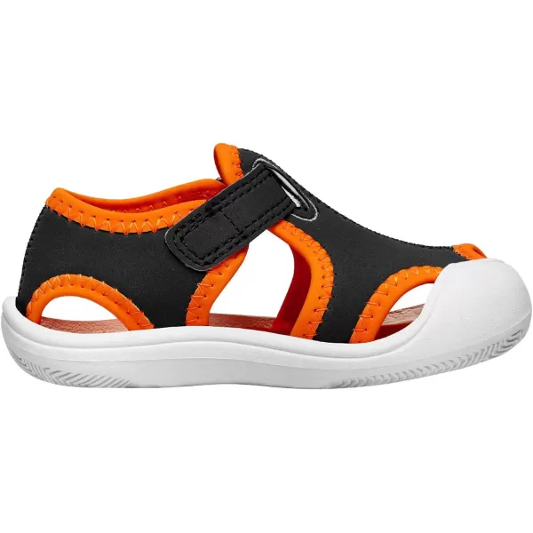 imageDREAM PAIRS Boys Girls ToddlerLittle Kid Closed Toe Summer Sandals Water ShoesGreyNeonOrange
