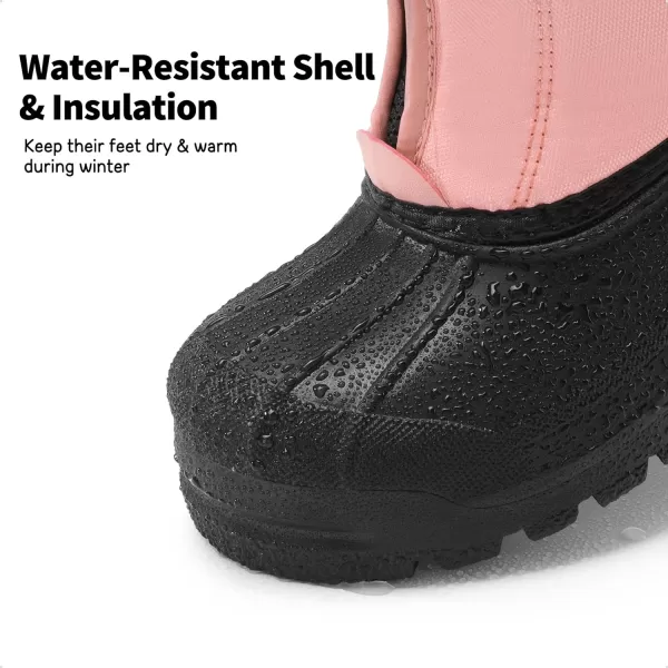 imageDREAM PAIRS Boys Girls Waterproof Winter Snow BootsPink