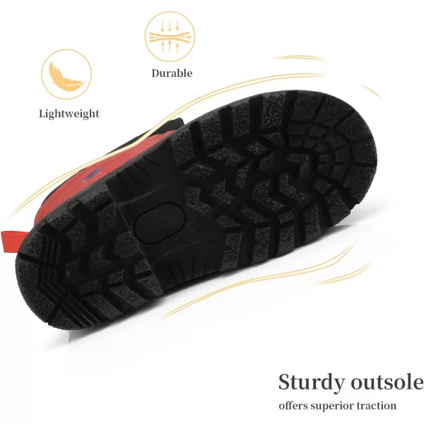 imageDREAM PAIRS Boys Girls Waterproof Winter Snow BootsRed