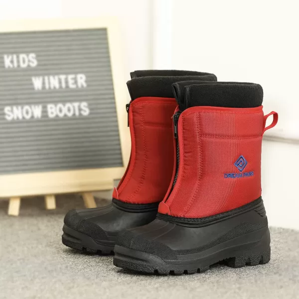 imageDREAM PAIRS Boys Girls Waterproof Winter Snow BootsRed