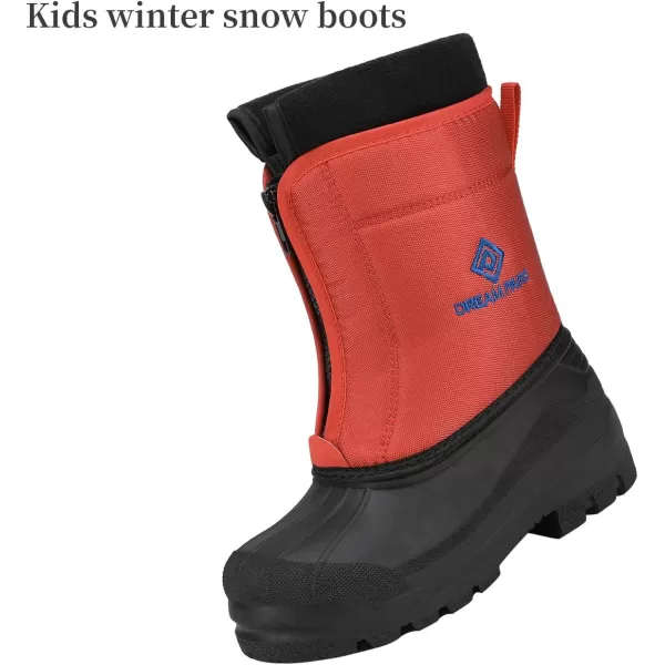 imageDREAM PAIRS Boys Girls Waterproof Winter Snow BootsRed