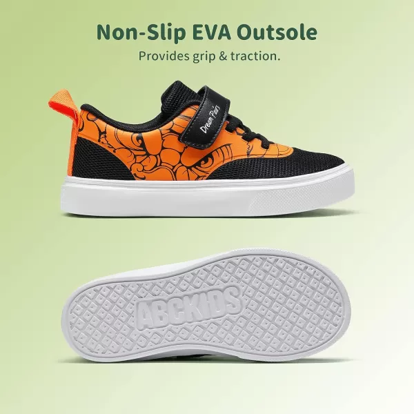 imageDREAM PAIRS Boys Shoes Casual Running Tennis Athletic Walking Sneakers for ToddlerLittle KidsBlackOrange
