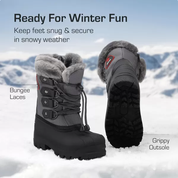 imageDREAM PAIRS Boys amp Girls Knee High Winter Snow Boots ToddlerLittle KidBig KidGreym