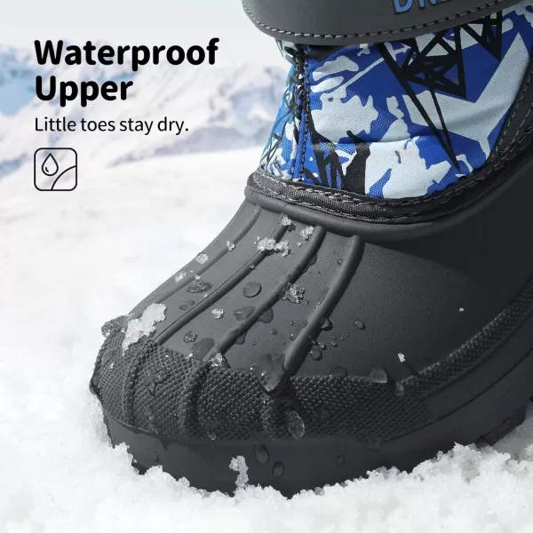imageDREAM PAIRS Boys amp Girls Mid Calf Waterproof Winter Snow BootsKamicknavy