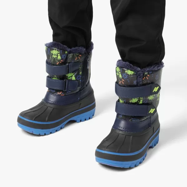 imageDREAM PAIRS Boys amp Girls ToddlerLittle KidBig Kid Ducko Ankle Winter Snow BootsBlack Ngreend