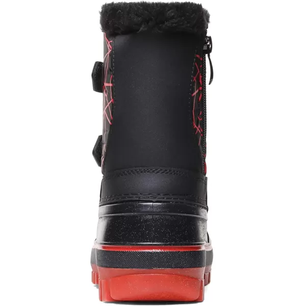 imageDREAM PAIRS Boys amp Girls ToddlerLittle KidBig Kid Ducko Ankle Winter Snow BootsBlackRed