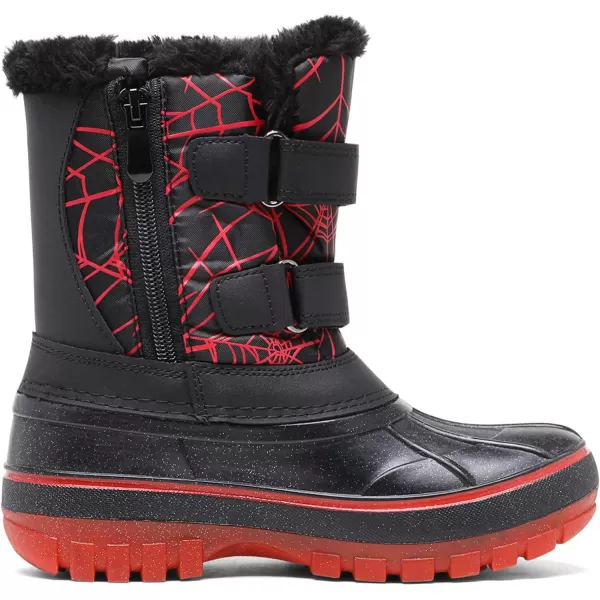 imageDREAM PAIRS Boys amp Girls ToddlerLittle KidBig Kid Ducko Ankle Winter Snow BootsBlackRed