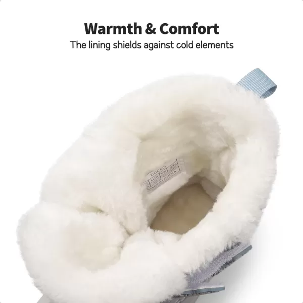 imageDREAM PAIRS Boys amp Girls ToddlerLittle KidBig Kid Ducko Ankle Winter Snow BootsLight BlueWhite