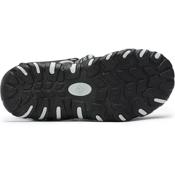 imageDREAM PAIRS Boys amp Girls ToddlerLittle KidBig Kid Outdoor Summer SandalsBlack Grey