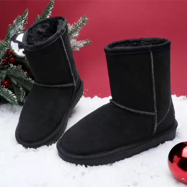 imageDREAM PAIRS Boys amp Girls ToddlerLittle KidBig Kid Winter Snow BootsBlack