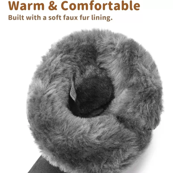 imageDREAM PAIRS Boys amp Girls ToddlerLittle KidBig Kid Winter Snow BootsPompomgrey