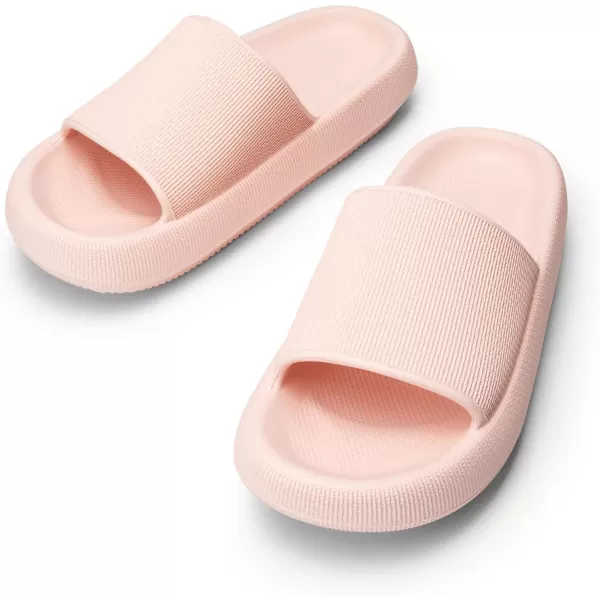 imageDREAM PAIRS Cloud House Slippers for Women Womens Sandals Shower Shoes Indoor Pillow Slides Bathroom Slip On Beach Sandals Ultra Cushion Quick Drying Lightweight Thick Sole NonSlip Easy to CleanPink